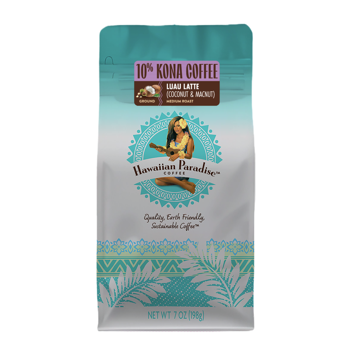 10％コナ・ルアウ・ラテ – Hawaiian Paradise Coffee